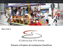 Tablet Screenshot of cienciaprima.com.br